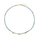 Collar en plata con Crisoprasa