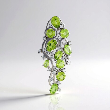 Ciondolo in argento con Peridoto (de Melo Essence)
