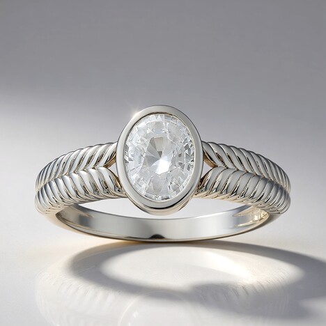 Anello in argento con Zircone