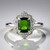 Anello in argento con Diopside Russo