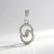 Ciondolo in argento con Diamante Champagne I3