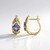 Boucles d'oreilles en or et Tanzanite AAA (de Melo)