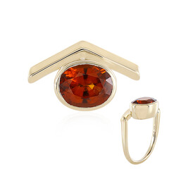Anello in oro con Granato Essonite