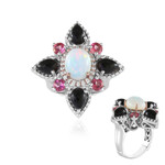 Anello in argento con Opale di Welo (Dallas Prince Designs)