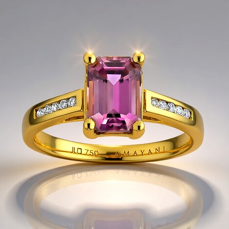 Anello in oro con Diasporo Rosa (AMAYANI)