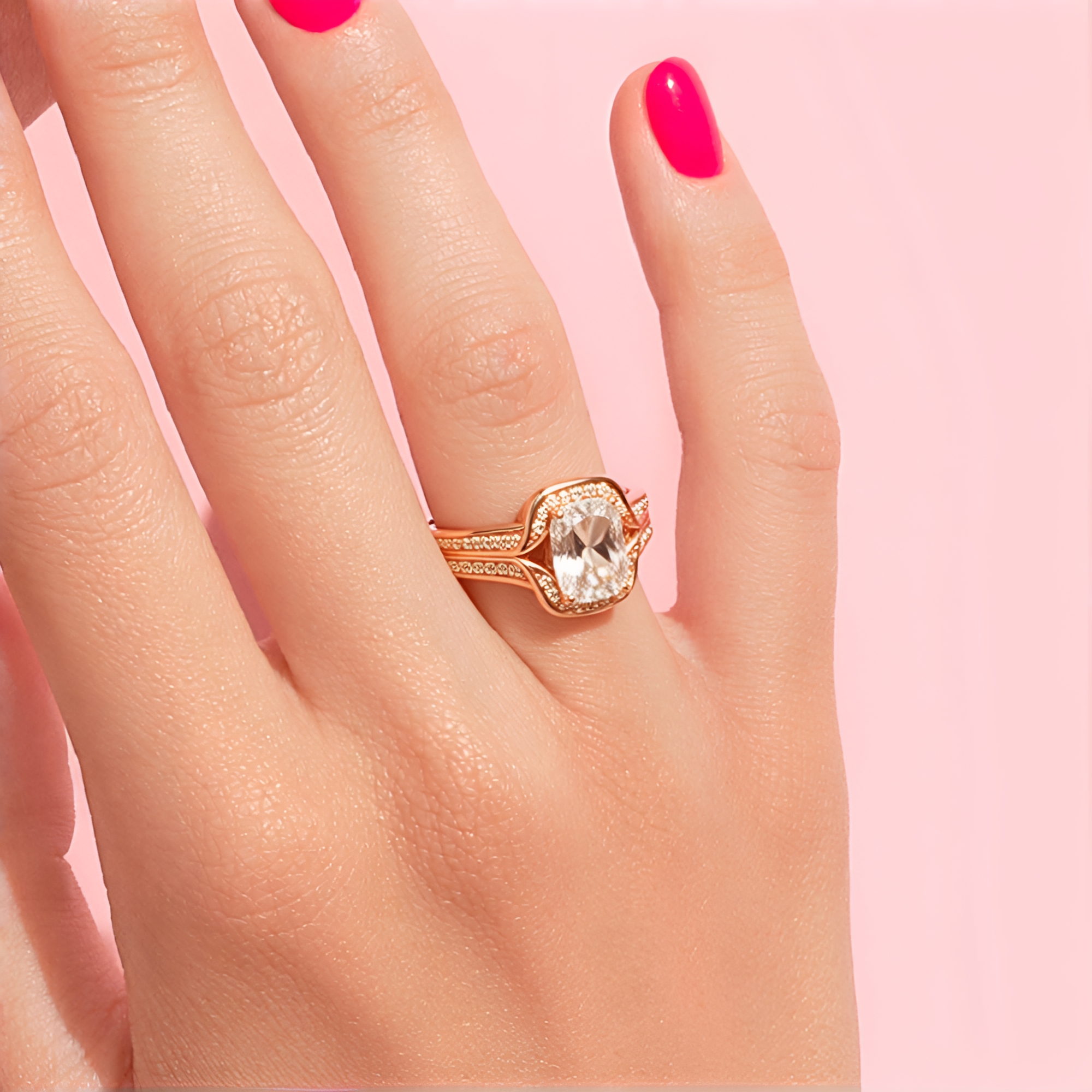 Super Ashtdhatu Anello Con Granato Essonite (Gomed) Di Ceylon - 11,25 Ratti, Oro Regolabile, Con Certificato