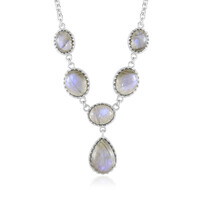 Labradorit-Silbercollier