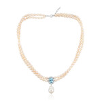 Collar en plata con Perla blanca Freshwater (TPC)