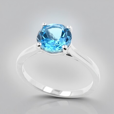 Anello in argento con Topazio Marambaia