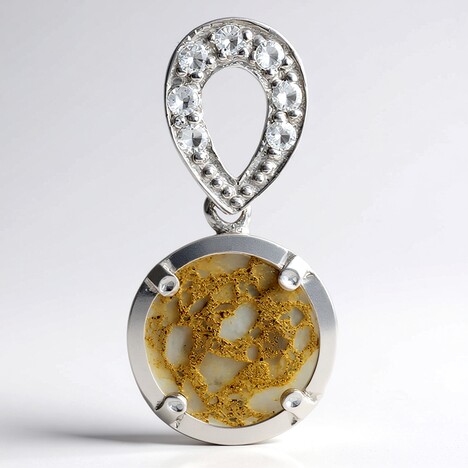 Ciondolo in argento con Quarzo Dinosauro