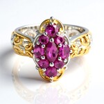 Anello in argento con Granato Magenta (Gems en Vogue)