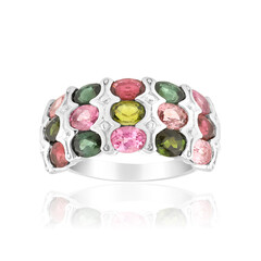 Anillo en plata con Turmalina rosa de Brasil (Pallanova)