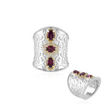 Rhodolith-Silberring (Dallas Prince Designs)