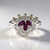 Anello in argento con Rodolite (Granulieren)