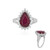Anillo en oro con Rubí de Madagascar (de Melo)