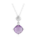 Amethyst Silver Necklace