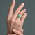 Anillo en plata con Calcedonia verde