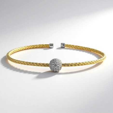 Bracciale in argento con Zircone (Adela Silber)
