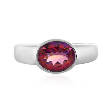 Anello in argento con Topazio Mistico Porpora
