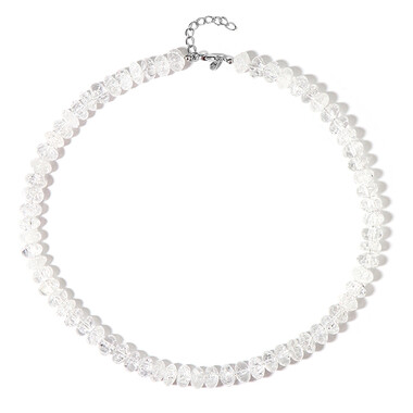 Collana in argento con Quarzo Bianco
