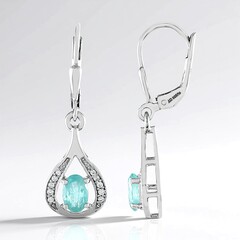 Orecchini in argento con Grandidierite