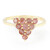 Bague en or et Saphir Padparadscha non chauffé (AMAYANI)