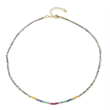 Collana in argento con Diamante Color Argento