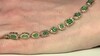 Brazalete en plata con Esmeralda de Zambia (Gems en Vogue)
