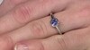 Anillo en plata con Tanzanita