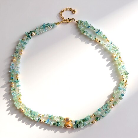 Collana in argento con Acquamarina Brasiliana