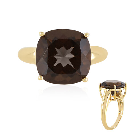 Rauchquarz-Silberring