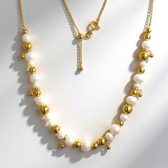 Collar en plata con Perla blanca Freshwater (Adela Silber)