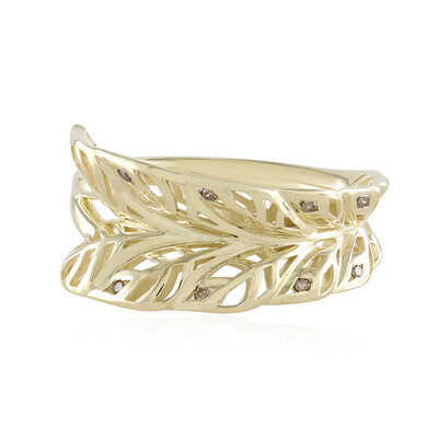 Anello in oro con Diamante Champagne I2 (Ornaments by de Melo)