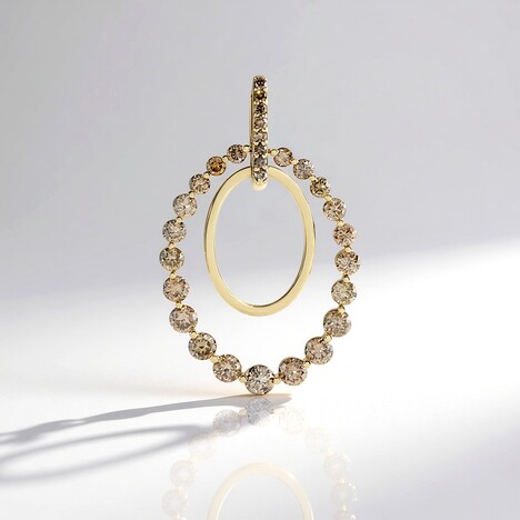 Ciondolo in oro con Diamante Champagne I2 (de Melo Gold)