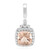 Ciondolo in argento con Morganite Brasiliana