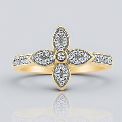 Anello in oro con Diamante SI1 (G) (Annette)