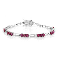 Bracciale in argento con Rubino del Madagascar