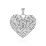 I3 Champagner-Brillant-Silberanhänger