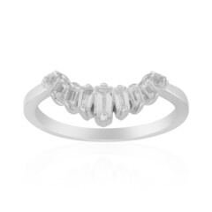 Weißer Topas-Silberring