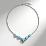 Collana in argento con Larimar