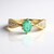 Anello in oro con Smeraldo Color Paraiba