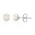 Boucles d'oreilles en argent et Perle blanche de culture d'eau douce (TPC)