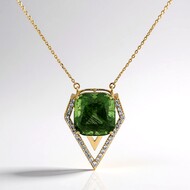 Collana in oro con Peridoto con Ludwigite (de Melo)