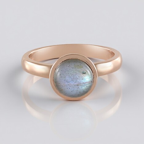 Anello in argento con Labradorite Verde Maniry (KM by Juwelo)
