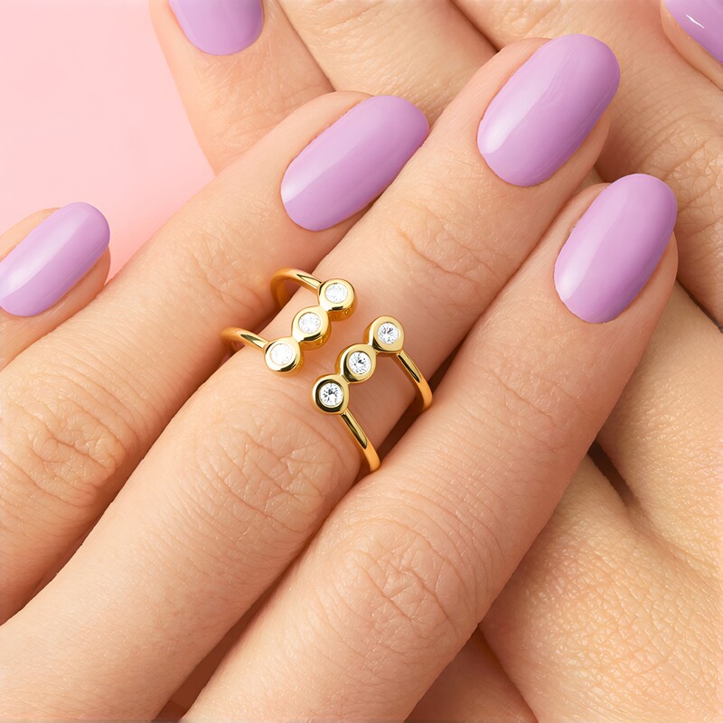 Bague en argent et Topaze blanche