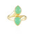 Zilveren ring met chrysopraasstenen (KM by Juwelo)