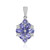 Pendentif en argent et Tanzanite