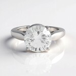 Anello in argento con Quarzo Bianco