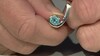 Bague en argent et Apatite bleue (Pallanova)