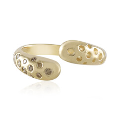 Anello in oro con Diamante Champagne I2 (de Melo)